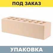 Кирпич Слоновая кость облицовочный ЕВРО 0,5НФ (250*65*65мм) г.Железногорск (900шт.)